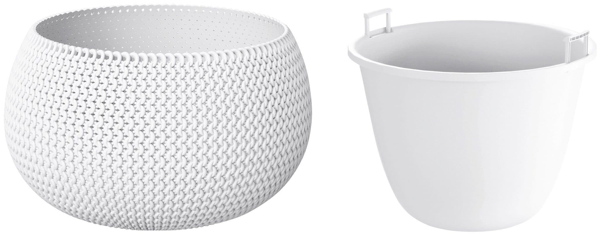 Prosperplast Pflanzkübel Splofy Bowl Weiß UV-beständig