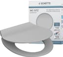 SCHÜTTE WC-Sitz SLIM Grau Duroplast Absenkautomatik Bild 2