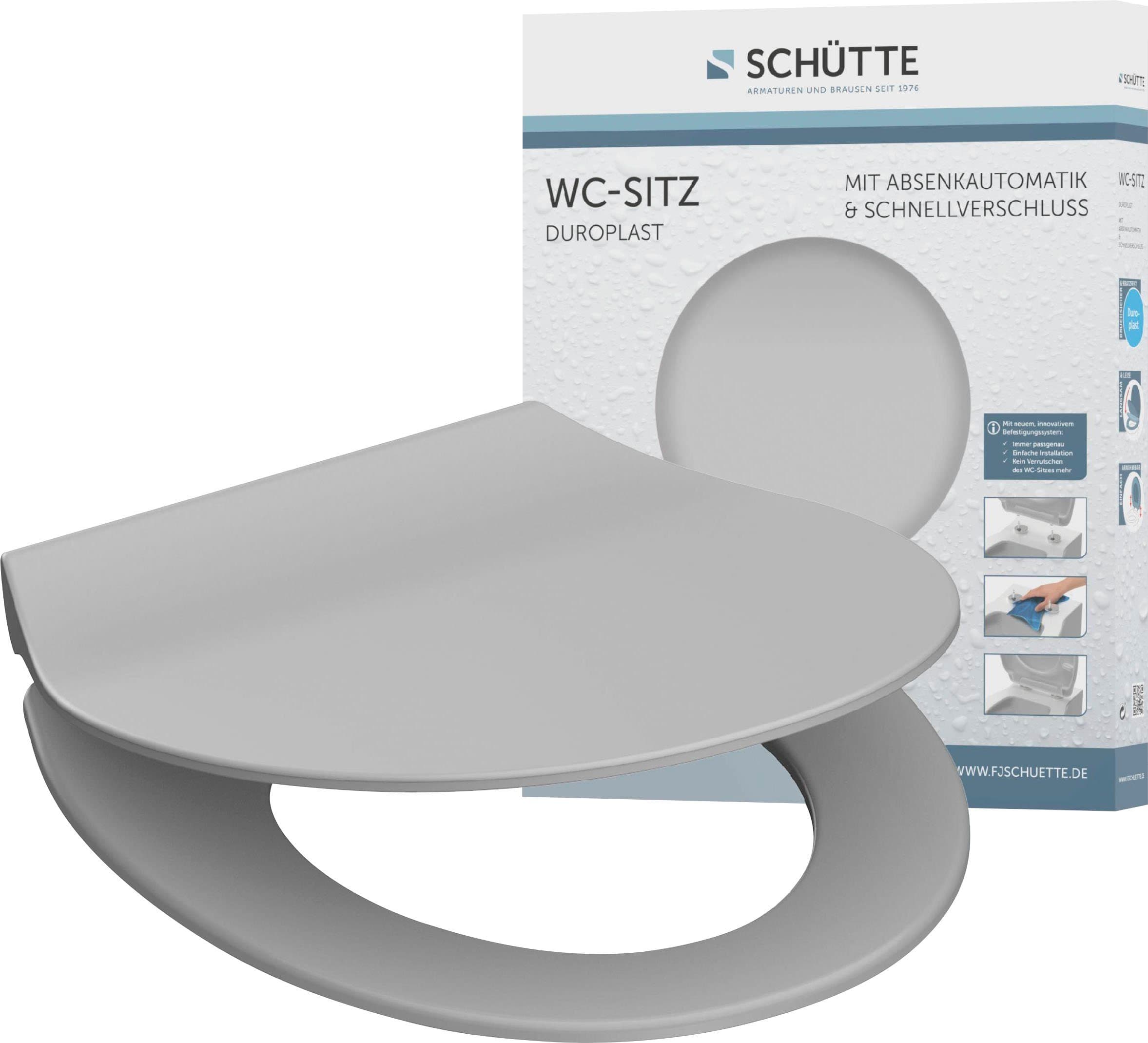 SCHÜTTE WC-Sitz SLIM Grau Duroplast Absenkautomatik - Bild 2