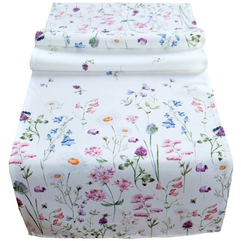 matches21 HOME & HOBBY Tischläufer NORA Wiesenblumen Bunt Polyester - Bild 2