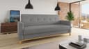 Sofnet Schlafsofa Wood Grau mit Schlaffunktion und Bettkasten Bild 2