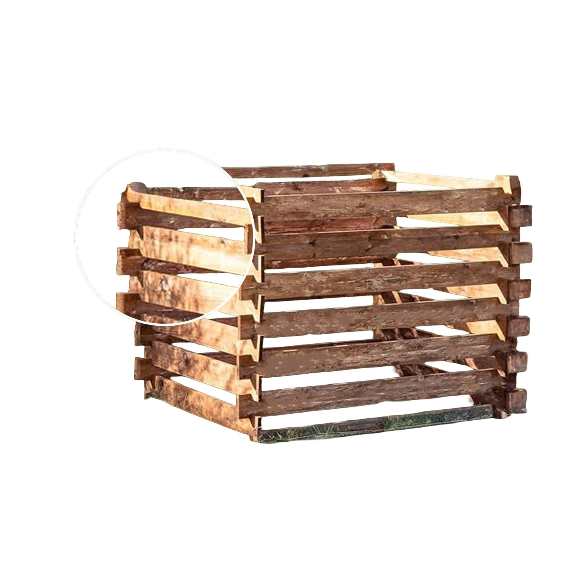 Gartenpirat Komposter 90x90x70 cm Holz Stecksystem - Bild 2