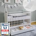Kids Collective Babybett mit Schublade Weiß Umbaubar Bild 2