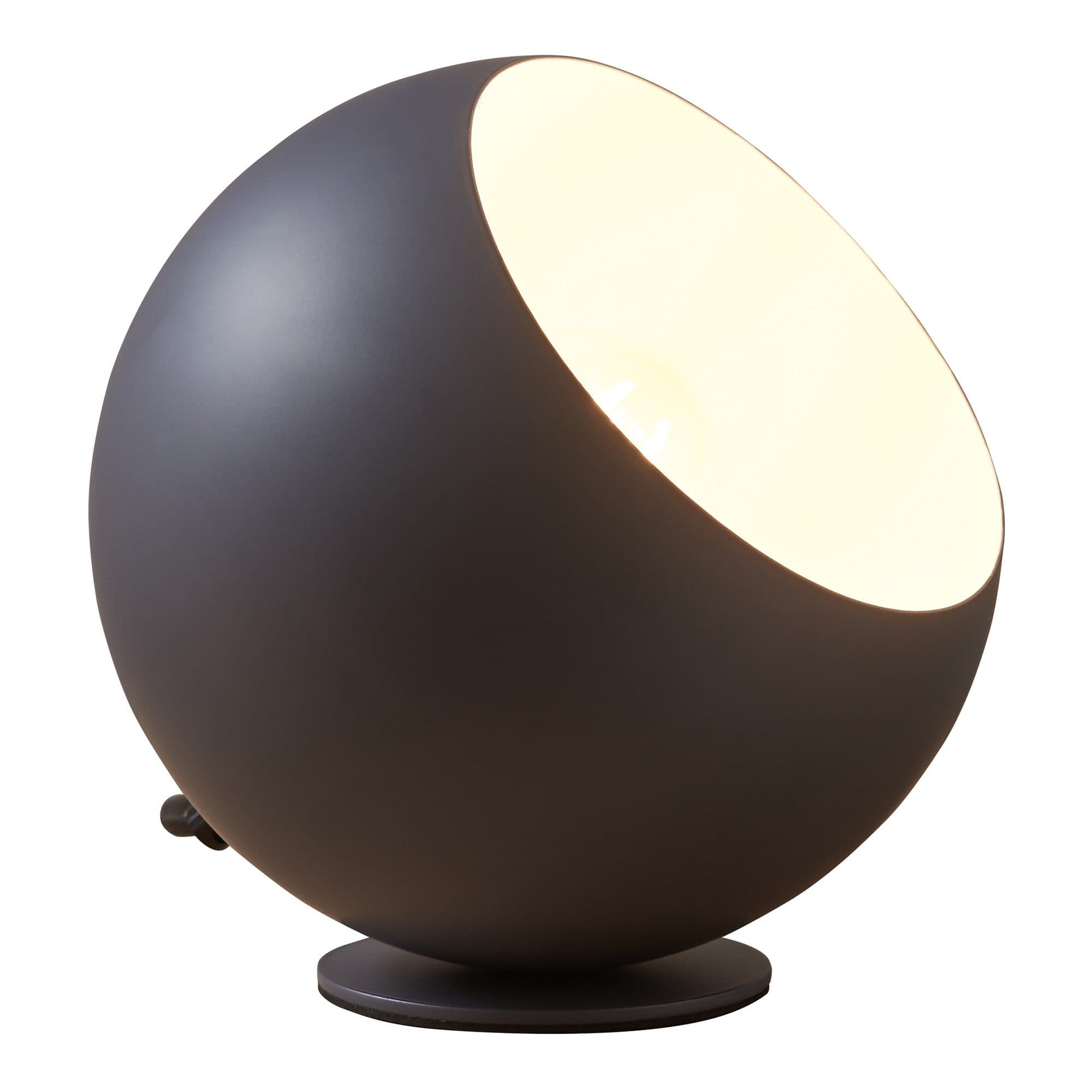 lux.pro Tischleuchte Lukkodso 1xE27 kugelförmig Ø20 x 20 cm Metall Grau - Bild 2