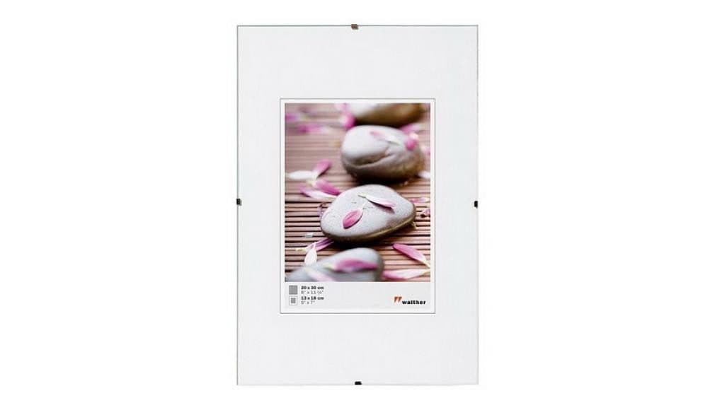 Walther Rahmenloser Bildhalter 30x30cm Glas