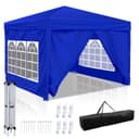 Clanmacy Faltpavillon 3x3m Blau UV-Schutz Wasserdicht Bild 2