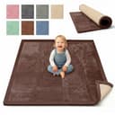 BabyBeFun Spielmatte 3cm Memory-Schaum Braun Rutschfest Bild 2