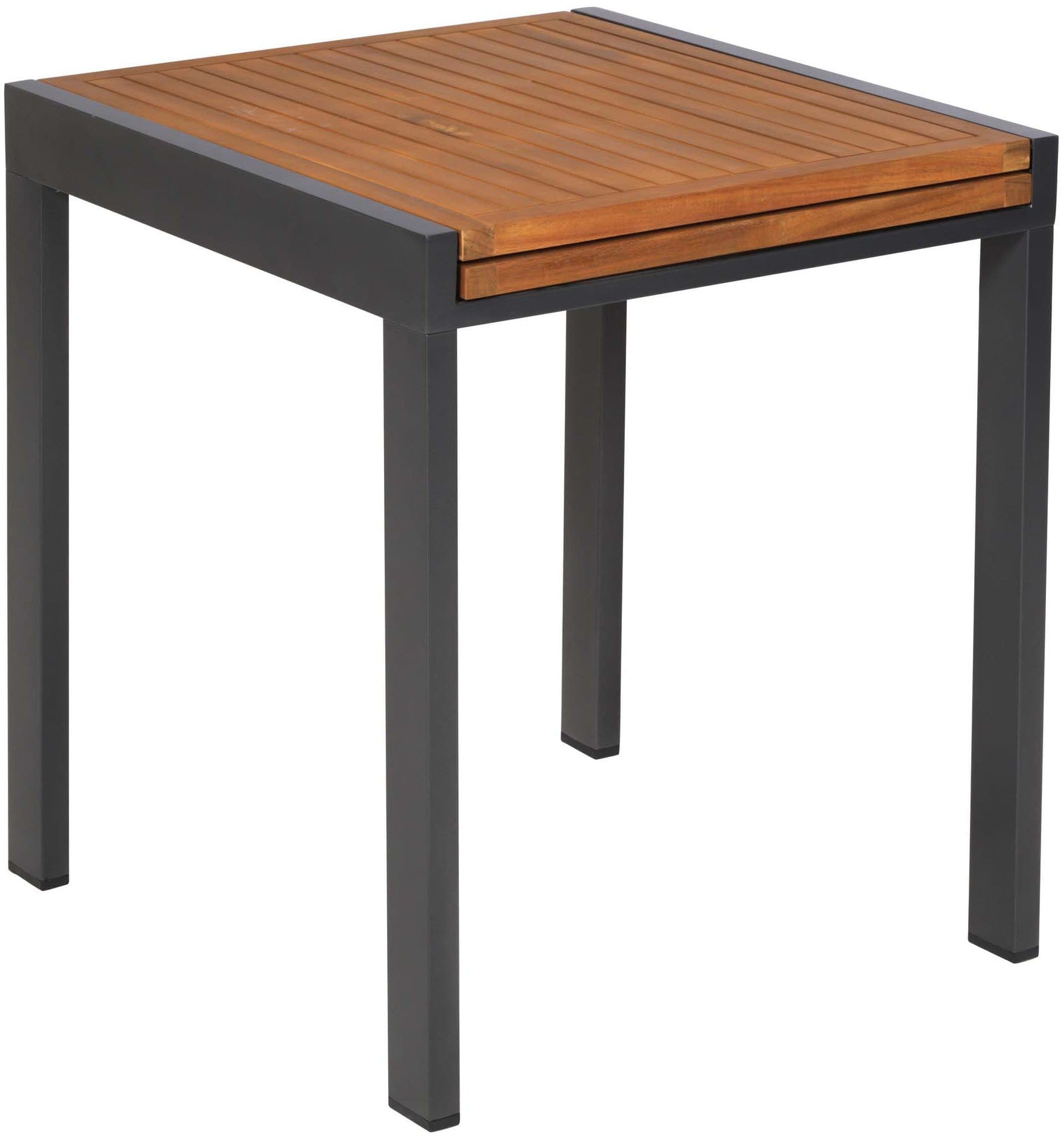 Gartentisch MERXX Ausziehbar Aluminium Akazie Grau Braun - Bild 2