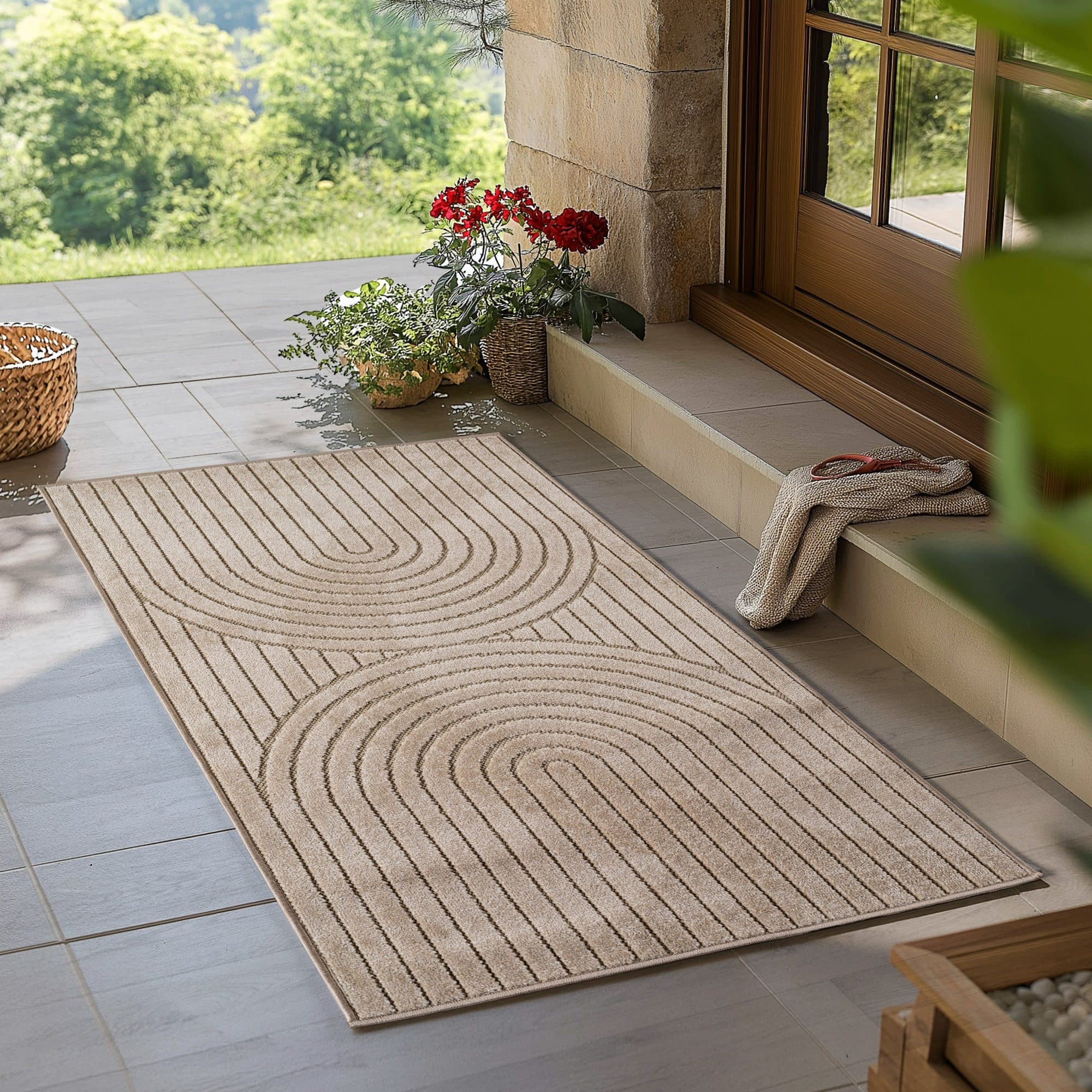 Teppium Skandinavischer 3D-Teppich Rechteckig 5 mm Indoor Outdoor Wetterfest - Bild 2