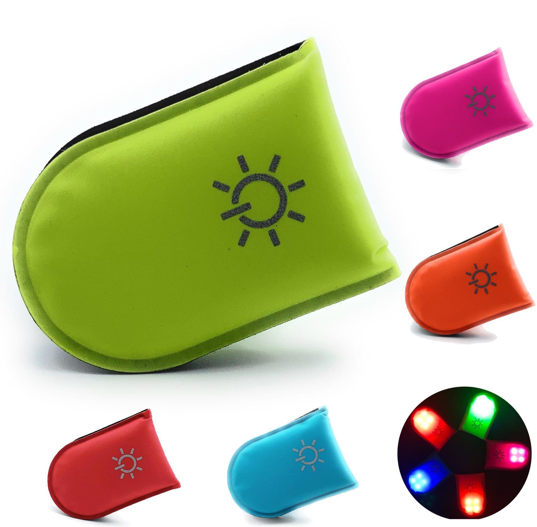 ELANOX LED Blinklicht wiederaufladbar USB Grün - Sicherheitsclip mit Magnet - Bild 2