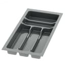 sossai® Besteckeinsatz Besteckkasten für Schubladen 30-90cm Anthrazit Bild 2