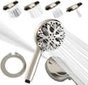 SparkPod Duschbrause Premium 10-Strahl Hochdruck Handbrause Silber/Gold Bild 2