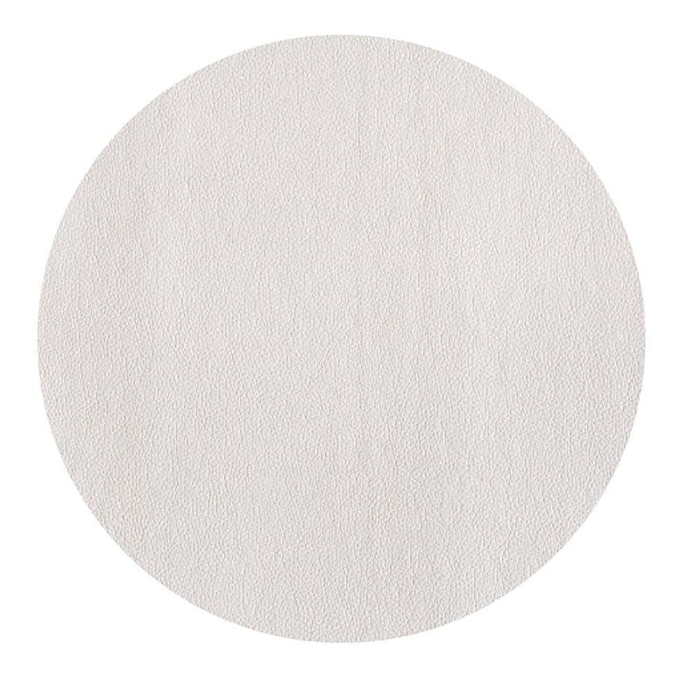 ASA SELECTION Platzset Tischset rund Lederoptik weiss 38 cm