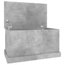 vidaXL Aufbewahrungsbox Truhe Betongrau Holzwerkstoff Bild 2