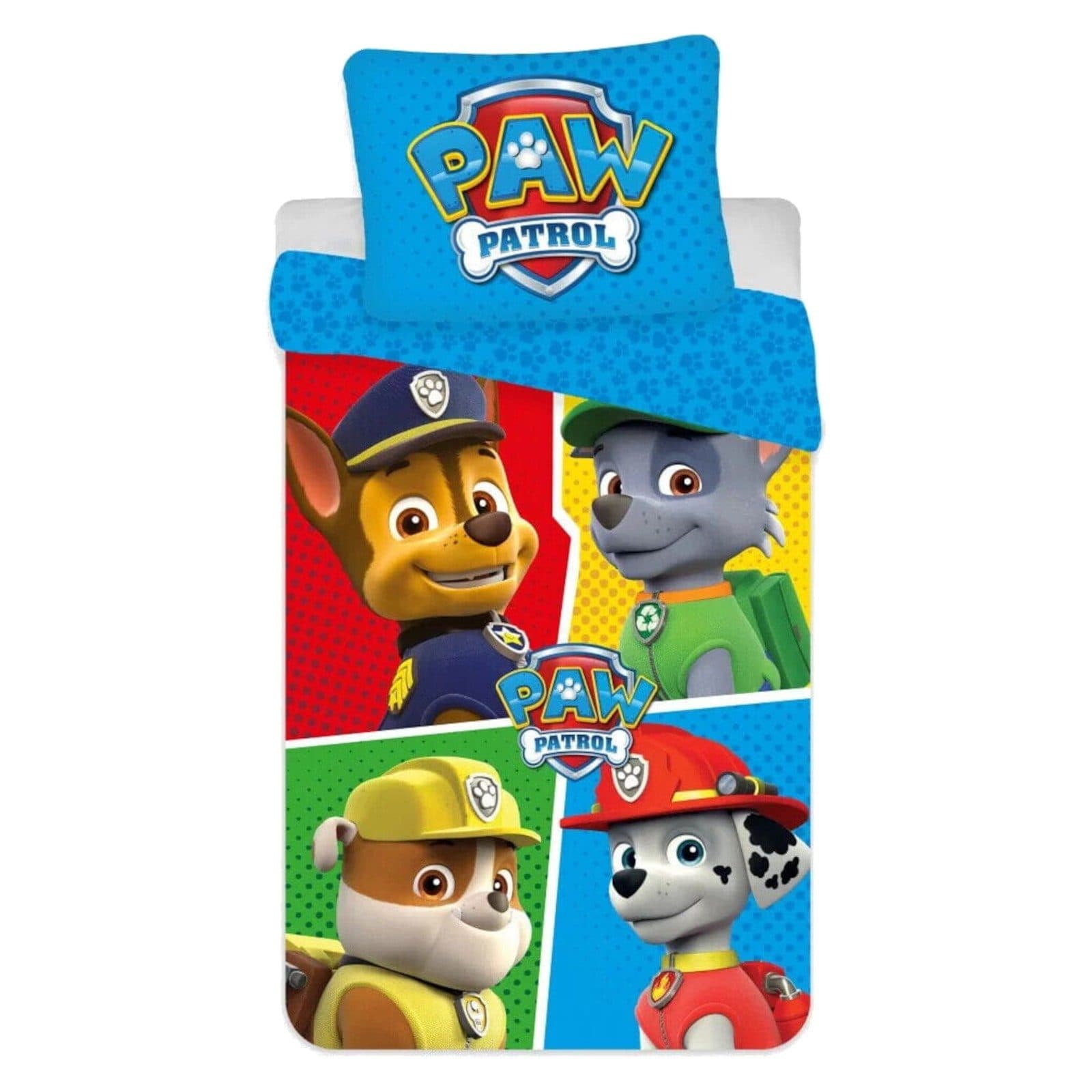 PAW Patrol Babybettwäsche 4 PAW 100x135 cm Baumwolle