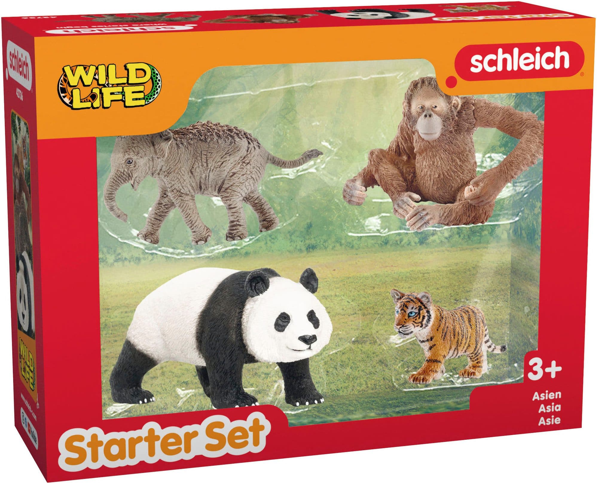 Schleich Spielwelt WILD LIFE Asien Starter-Set 42736 Bunt