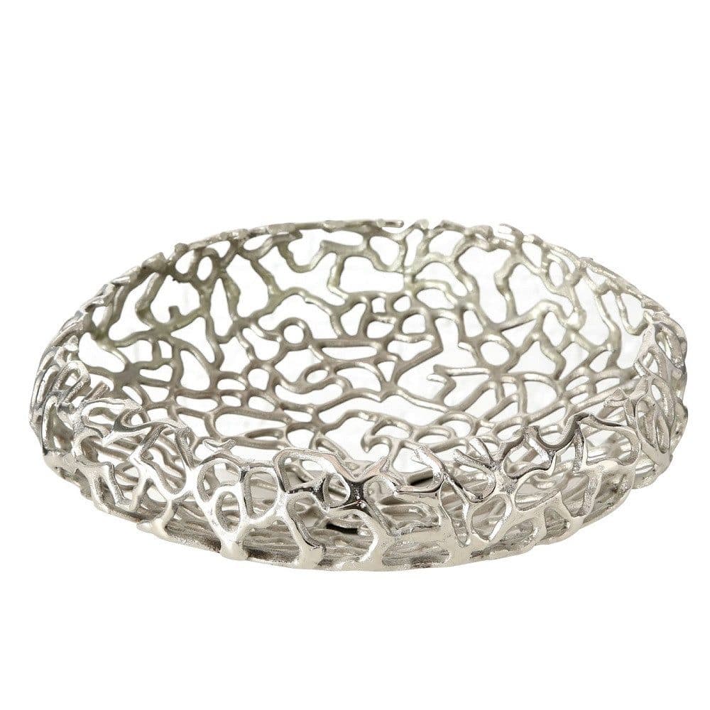 BOLTZE GRUPPE Dekoschale Fidan Aluminium Silber Ø33cm