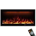 GLOW FIRE Smart Wall Elektrokamin Einbau LED Schwarz mit Fernbedienung Bild 2