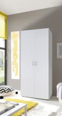 Pol-Power Kleiderschrank BASE 2 Weiß Drehtürenschrank Bild 2