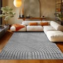 Teppium Hochflor-Teppich Boho-Design Rechteckig 20 mm Skandinavischer Stil Bild 2