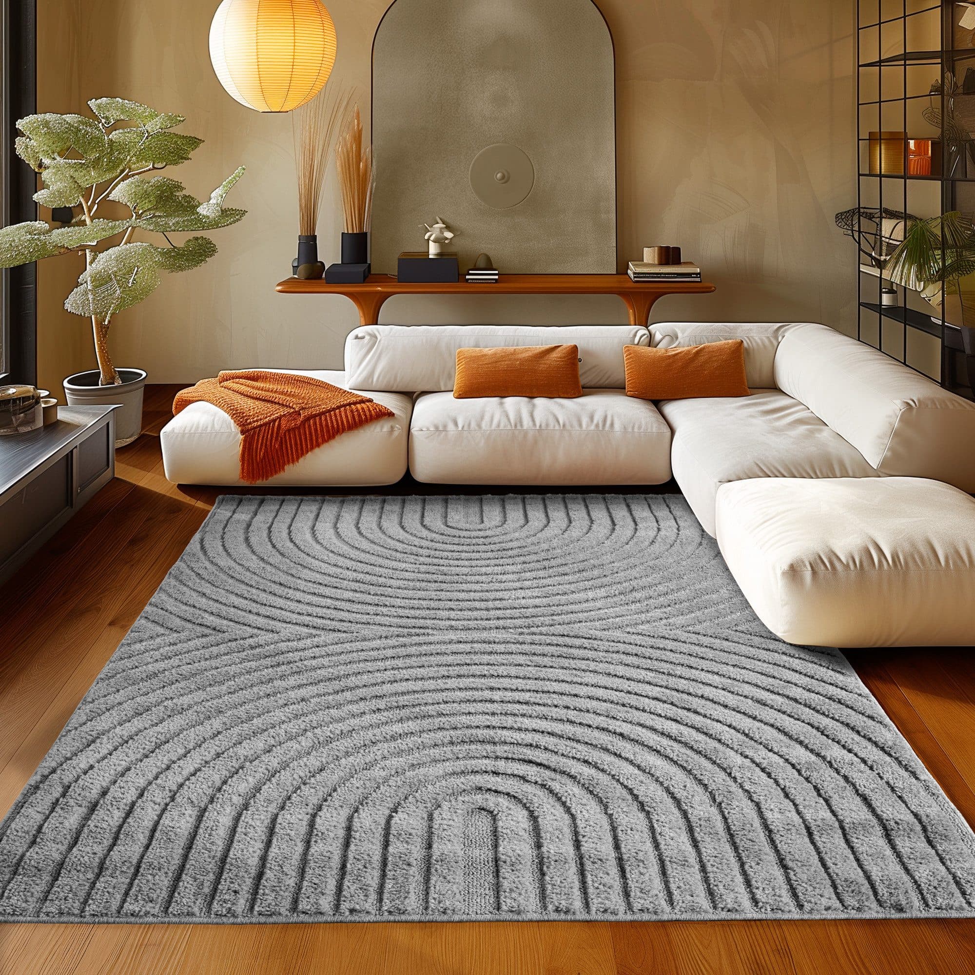 Teppium Hochflor-Teppich Boho-Design Rechteckig 20 mm Skandinavischer Stil - Bild 2