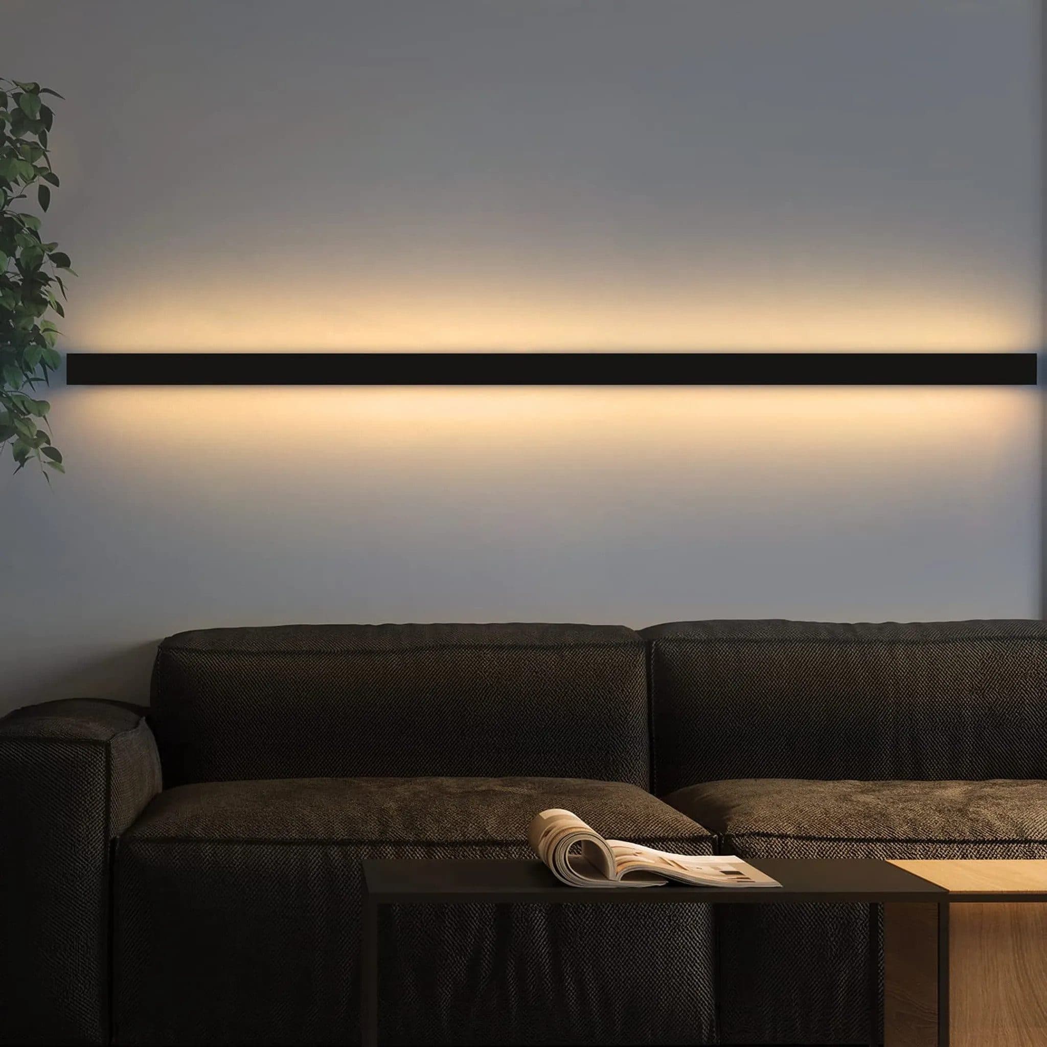 Nettlife LED Wandleuchte innen Schwarz 100cm 3000K Flur Up Down Wandbeleuchtung - Bild 2