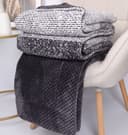 Betz Kuscheldecke XXL MAILAND Grau Kariert Modern Bild 2