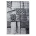 Teppium Teppich 3D-Holzdesign Schwarz Modern Kurzflor Bild 2