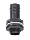 Garantia Regentonne Schlauchtülle 1" Schwarz inkl. Dichtung & Kontermutter Bild 2