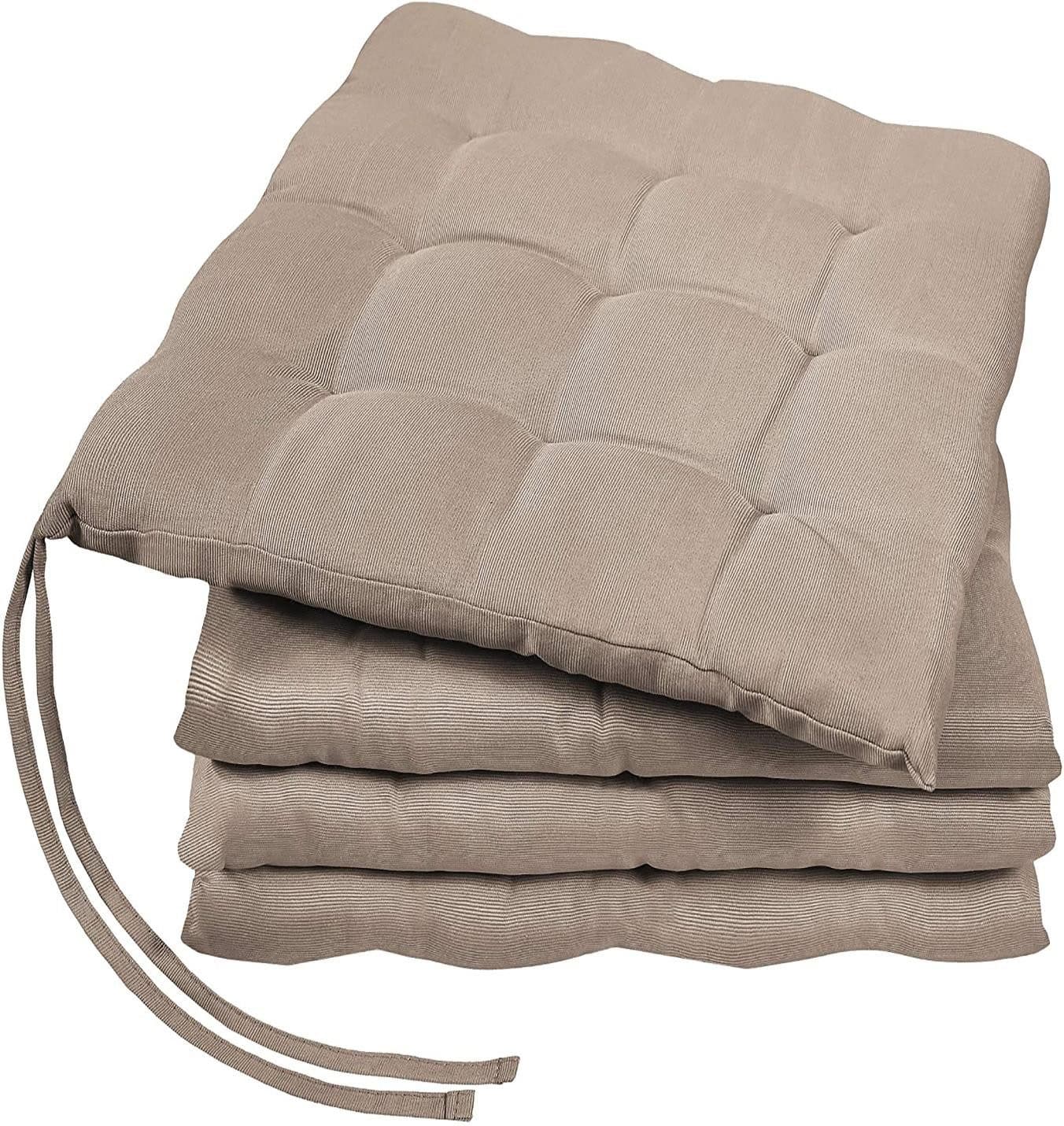 GREEN MARK Textilien Sitzkissen 4er-Set Beige 40x40cm Indoor Outdoor - Bild 2