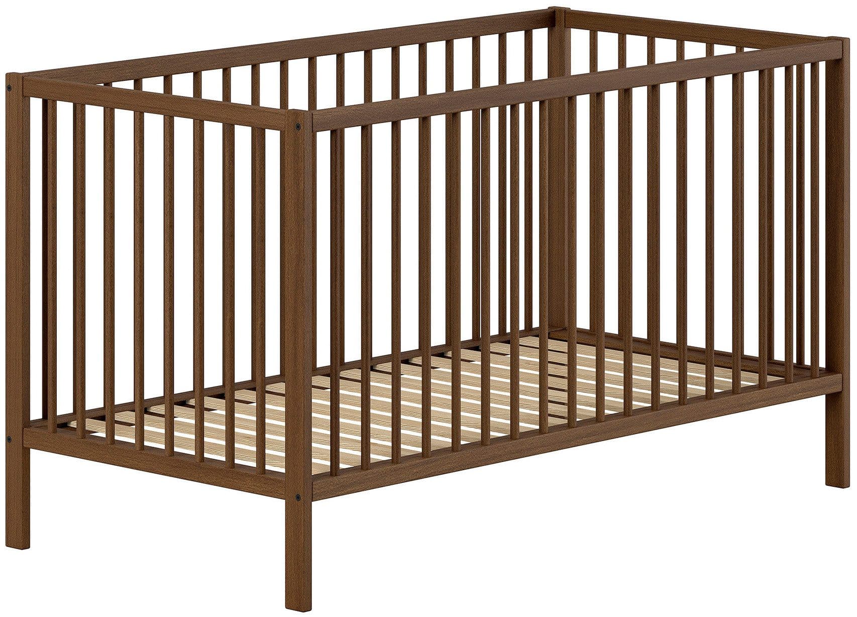 Babybett VIPACK DINO Massivholz Buche Nussbaumfarbig - Bild 2