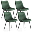 SONGMICS Esszimmerstuhl-Set 4-tlg. Grau/Schwarz Polsterstuhl Ergonomisch Bild 2
