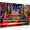 Runa Art XXL-Wandbild Street Art Treppen Graffiti Wanddeko Bild 2