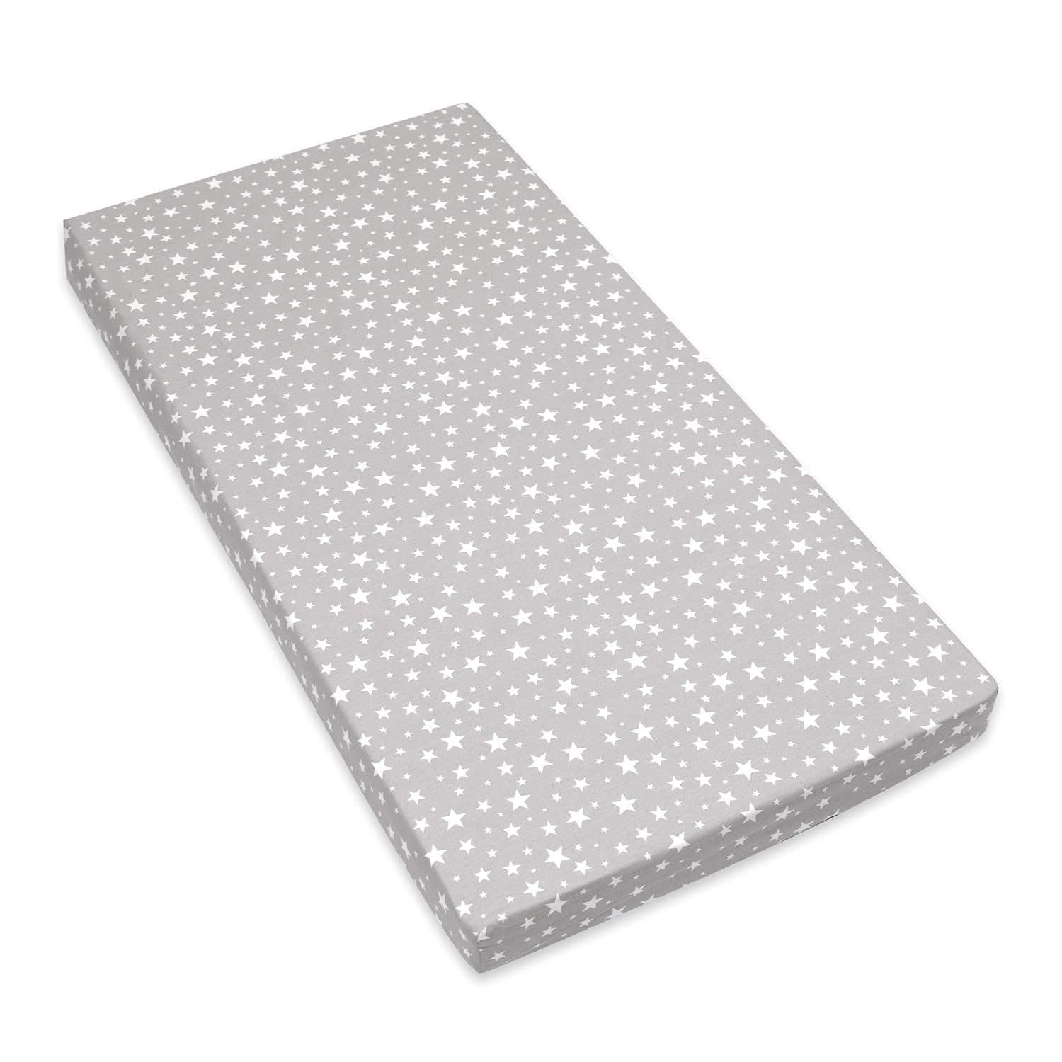 Amilian Spannbettlaken Grau 100% Baumwolle Babybett - Bild 2