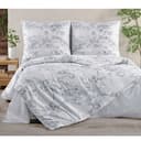 ZIRVEHOME Bettwäsche Baumwolle Florales Muster 3-teilig 200x200 cm Bild 2