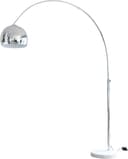 SalesFever Bogenlampe Finn Dimmbar Höhenverstellbar Chrom Marmor Bild 2