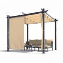 PURPLE LEAF Pergola mit Schiebedach Aluminium Seitenvorhang Bild 2