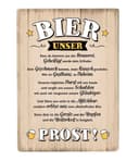 Gilde Metallschild Wandbild Bier Motiv BIER UNSER Creme-Weiß Bild 2