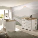 Lomadox Babyzimmer-Komplettset JASPER-78 Weiß Landhausstil Bild 2