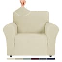 Agger Sofahusse Stretch Sofabezug Beige 1/2/3/4 Sitzer Rutschfest Bild 2