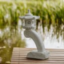 gartendekoparadies.de Gartenfigur Formschöne japanische Rankei Steinlaterne Grau Bild 2
