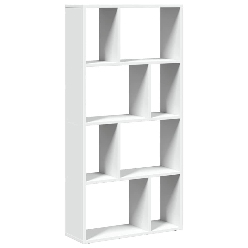 vidaXL Bücherregal Weiß Holzwerkstoff 8 Fächer Modern - Bild 2
