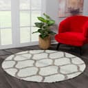 SANAT Madrid Hochflor-Teppich Beige Rund 200cm Bild 2
