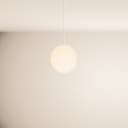 s.luce Pendelleuchte Orb Glas Hängeleuchte Weiß E27 Bild 2