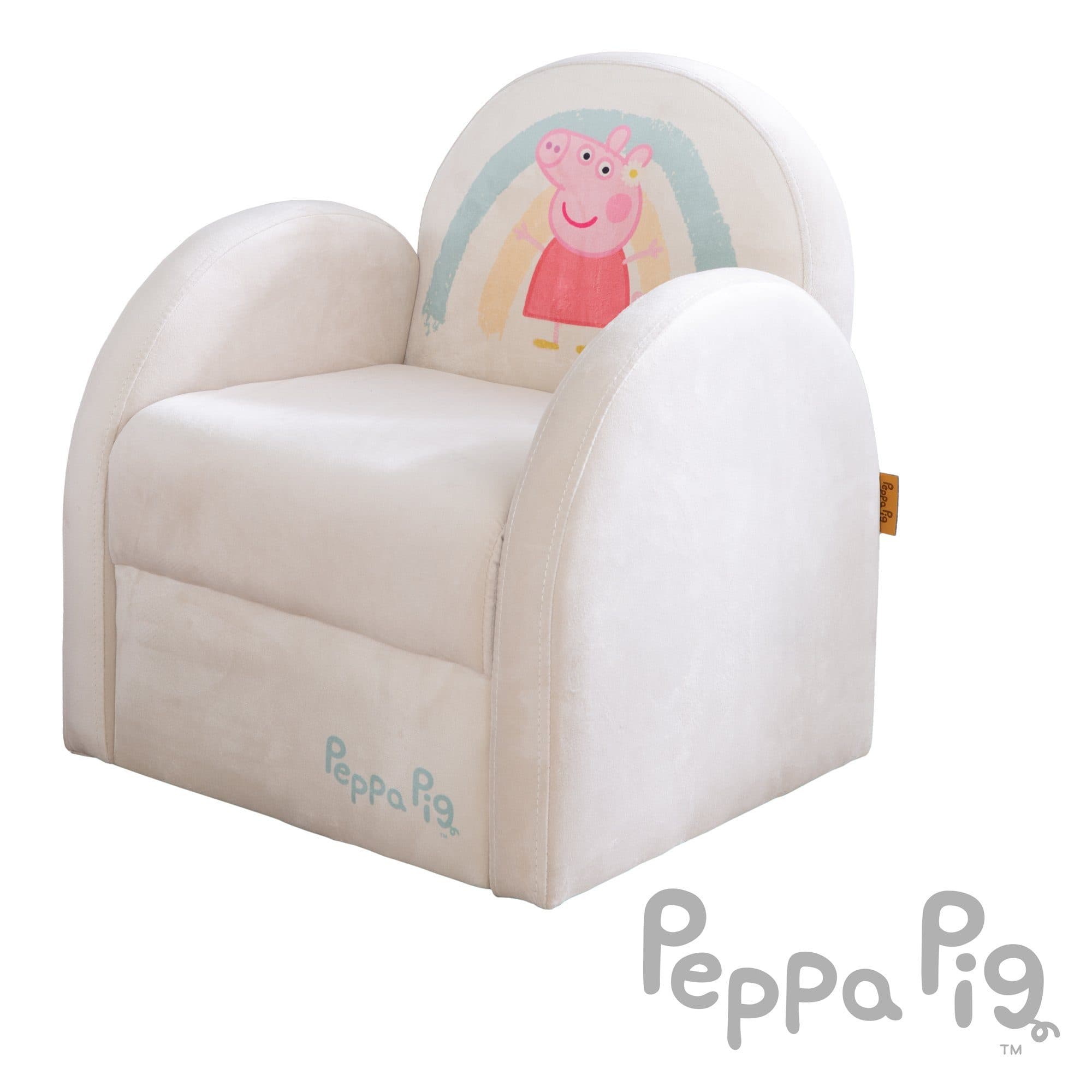 roba Kindersessel Peppa Pig Grau Samt - Bild 2