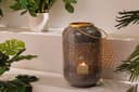 riess-ambiente Windlicht CANDLELIGHT Grau/Gold 30cm Metall Bild 2