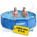 Hecht Stahlrohrpool Rund 300cm Blau UV-beständig Bild 2