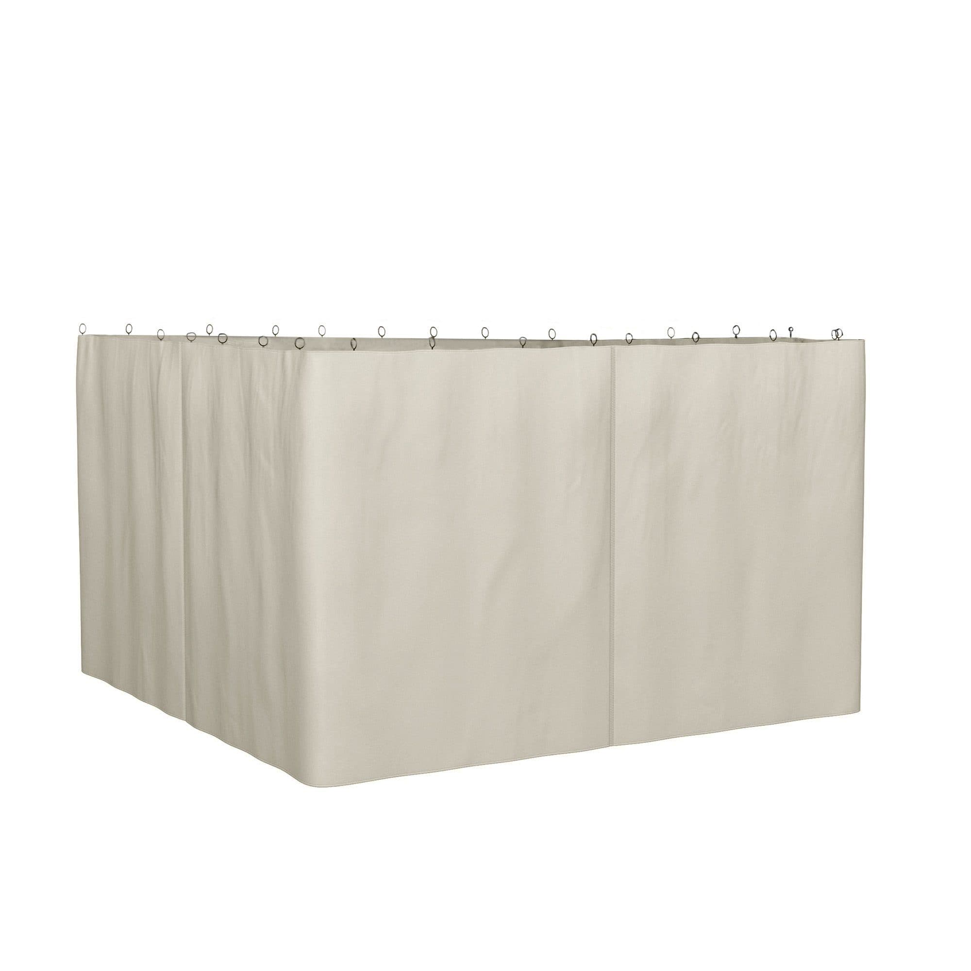 Outsunny Markise Seitenwände mit Doppelseitigem Reißverschluss Beige - Bild 2