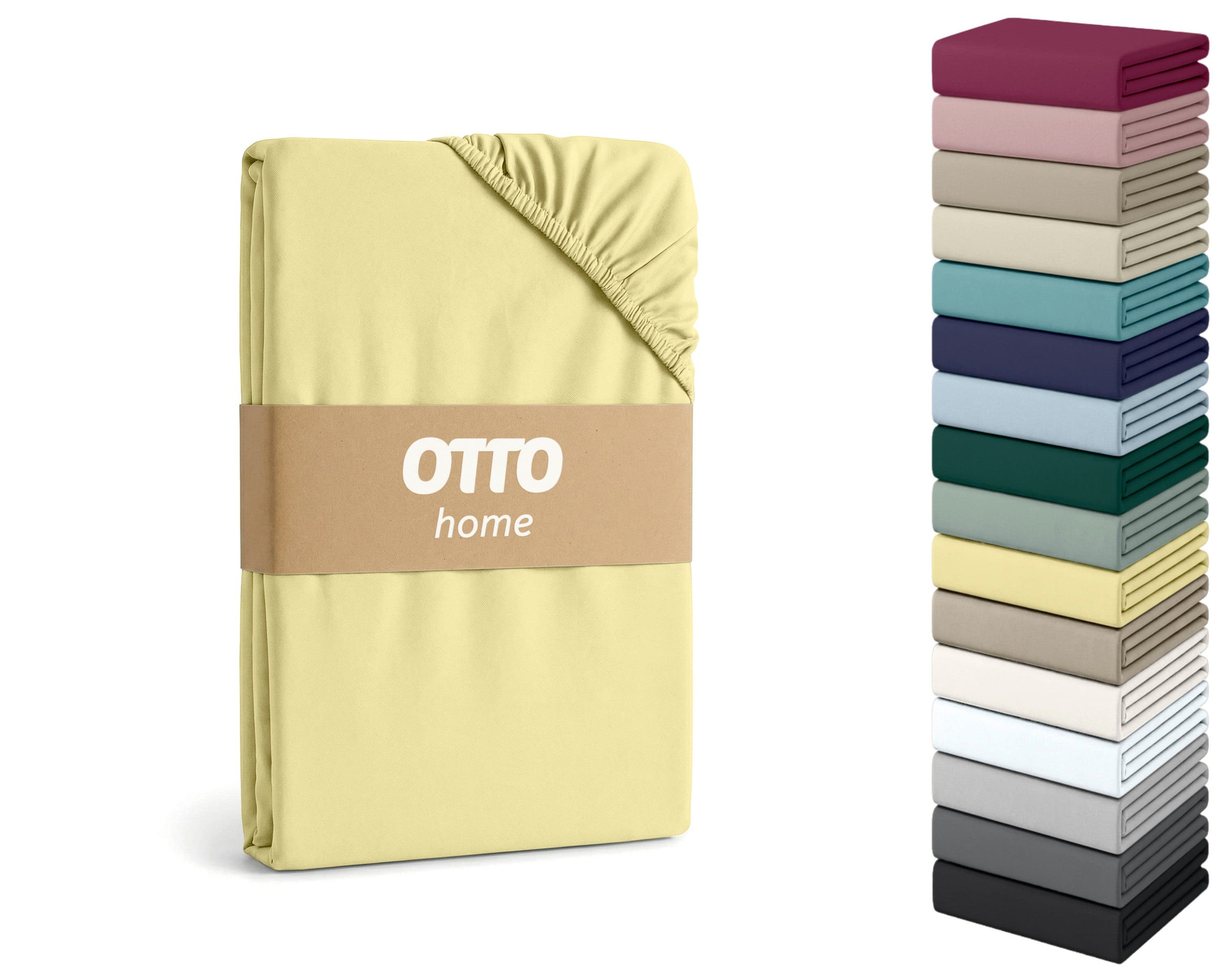 Spannbettlaken OTTO HOME PHYSALIS Comfort Gelb Jersey - Bild 2