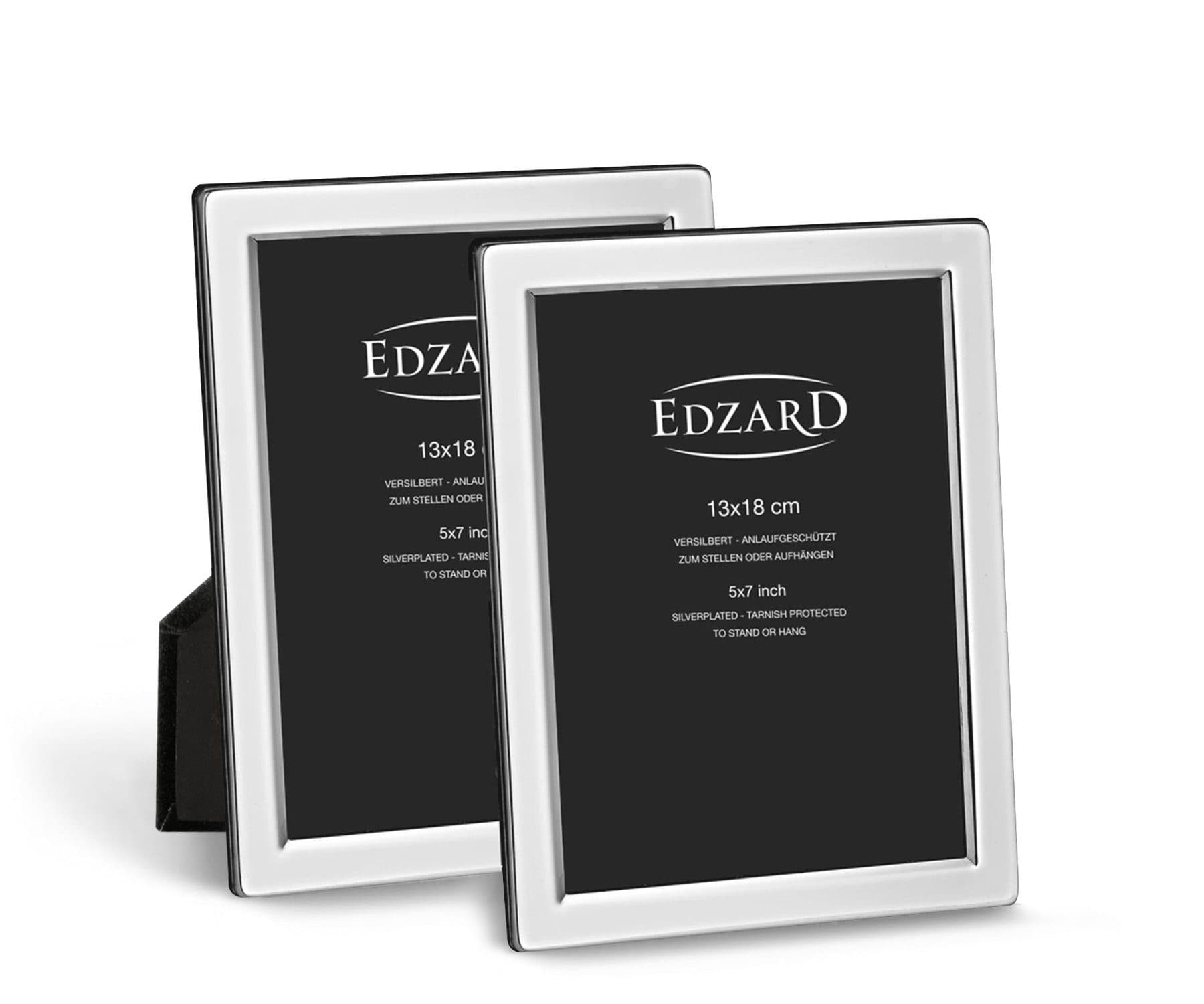 EDZARD Bilderrahmen Salerno 2er Set 13x18 cm Foto versilbert - Bild 2